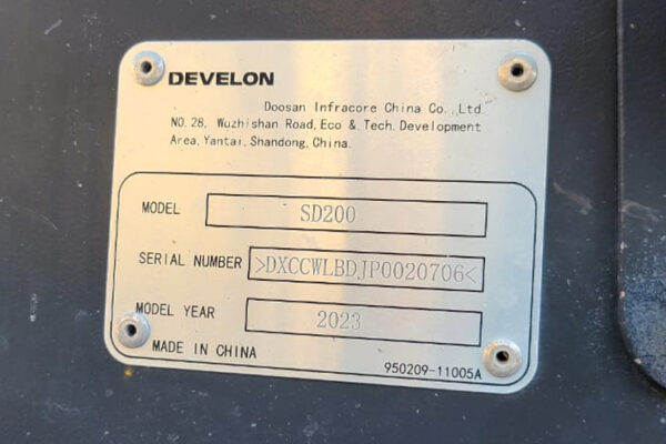 CARGADOR FRONTAL DEVELON SD200 - 0706 - Imagen 5