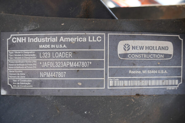 MINICARGADOR NEW HOLLAND L323N - 7807 - Imagen 5