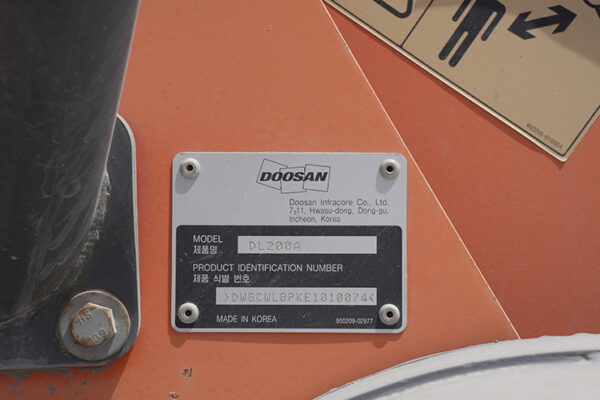 CARGADOR FRONTAL DOOSAN DL200A - 0074 - Imagen 2