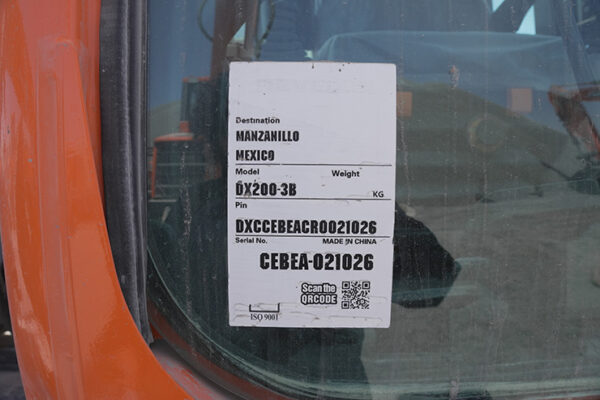 EXCAVADORA DEVELON DX200-3B  - 1026 - Imagen 2