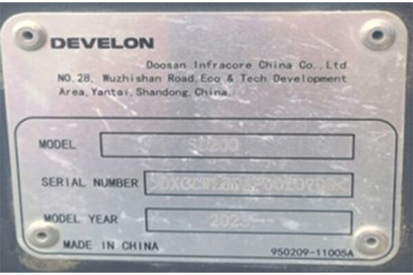 CARGADOR FRONTAL DEVELON SD200 - 0709 - Imagen 5