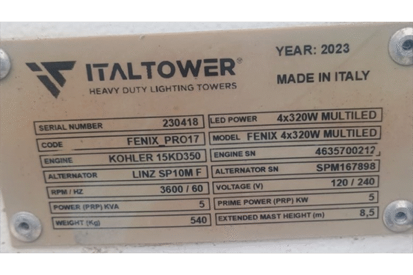 TORRE DE ILUMINACIÓN FENIX PRO17 - 0418 - Imagen 4