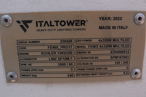 TORRE DE ILUMINACIÓN FENIX PRO17 - 0429 - Imagen 3