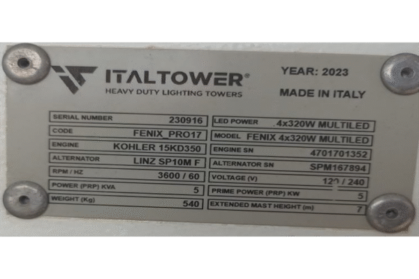 TORRE DE ILUMINACIÓN FENIX PRO17 - 0916 - Imagen 5