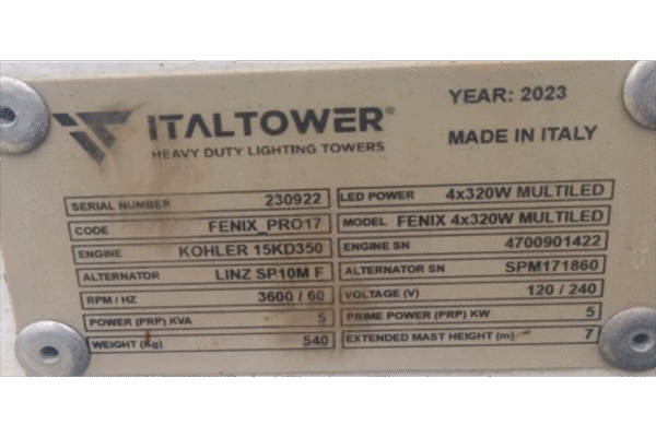 TORRE DE ILUMINACIÓN FENIX PRO17 - 0922 - Imagen 5