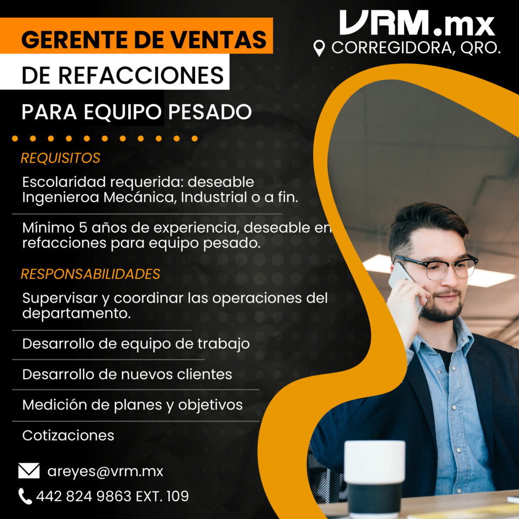Vacante Gerente de Refacciones