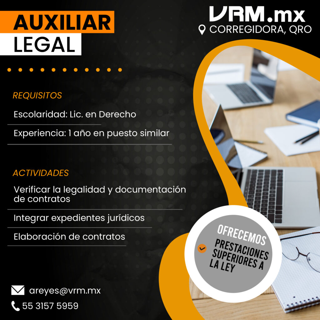 Vacante Auxiliar Legal